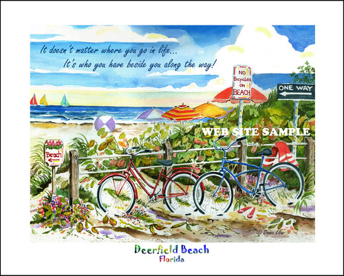 No Bikes on Beach Deerfield Beach copyright Donna Elias