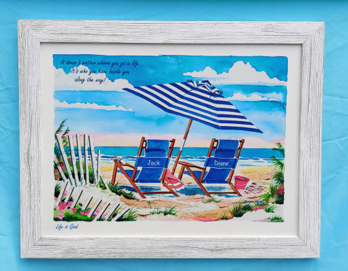 Personalized beach chair for one person / donna elias