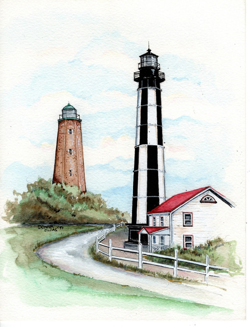 Cape Henry Lighthouse copyright Donna Elias. Damaged in super storm Sandy.