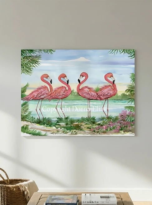 Flamingo Cove copyright Donna Elias. 