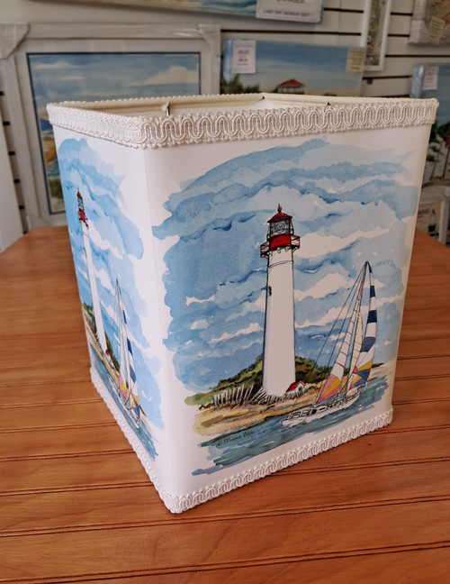 Cape May Lighthouse Lamp Shade - Copyright Donna Elias