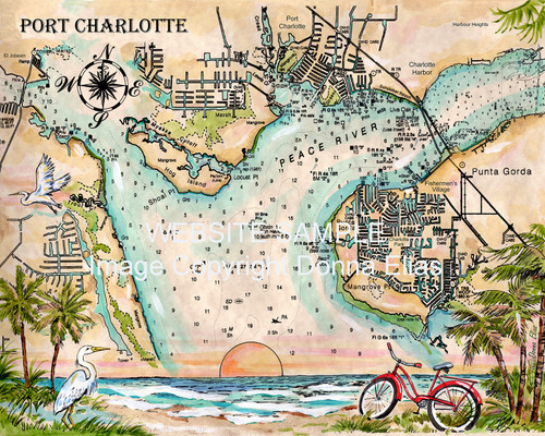 Charting Port Charlotte copyright Donna Elias