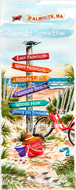 Falmouth Signpost copyright Donna Elias