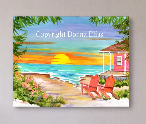 Sunset Cabin copyright Donna Elias