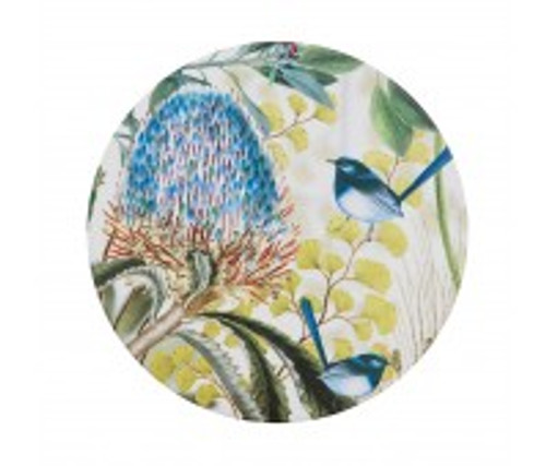 australian design ceramic round coaster with a cork backing