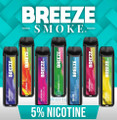 Breeze Pro 2000 Puff 6ml 5% nicotine disposable vape.