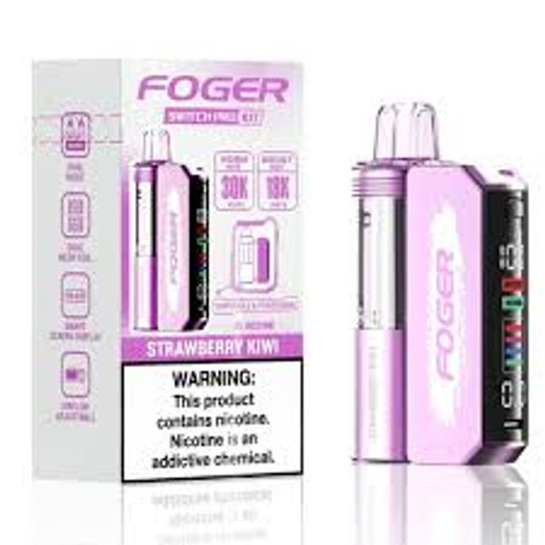 FOGER Switch Pro 30K Puff Strawberry Kiwi Fusion Drift flavor pod vape.