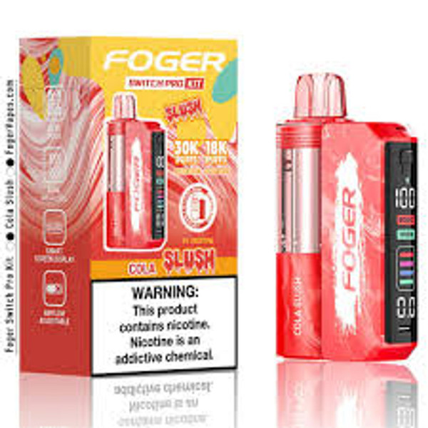 FOGER Switch Pro Kit 30K Puff Juicy Peach Ice Chill flavor vape.
