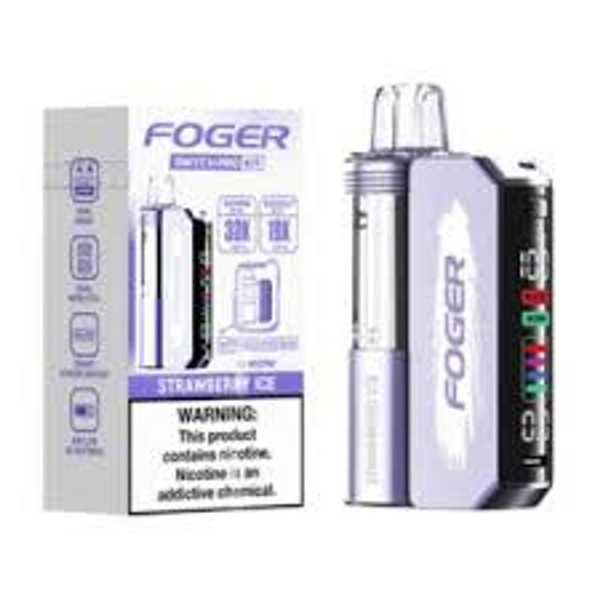 Portable FOGER Switch Pro Kit Blue Razz Ice Blast 30,000 puffs.