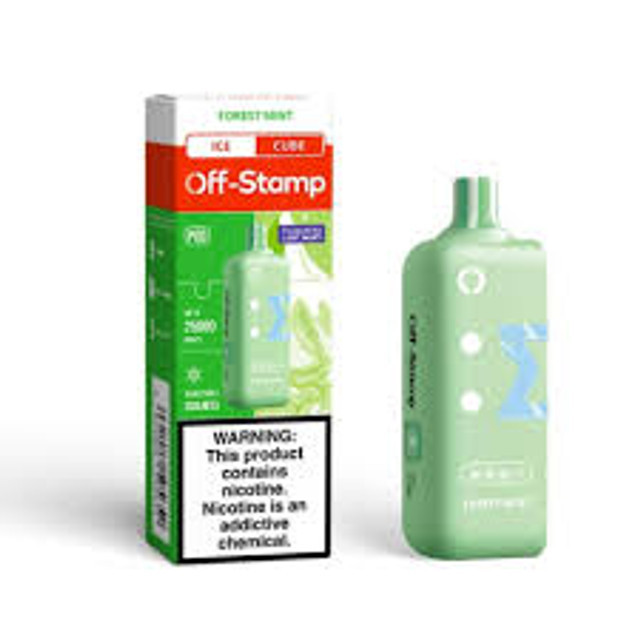OFF STAMP Ice Cube Pod Forest Mint Chill 25K Puffs Disposable Vape