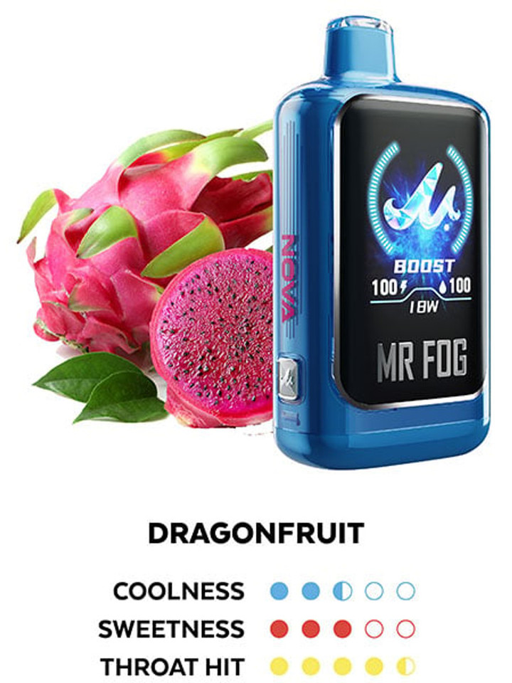 MR. FOG NOVA Dragonfruit 36,000 Puffs Blue Razz Steezy Edition Disposable Vape