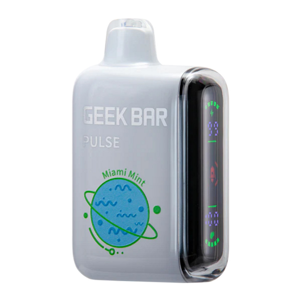 Miami Mint Geek Bar Pulse 16ml rechargeable vape.