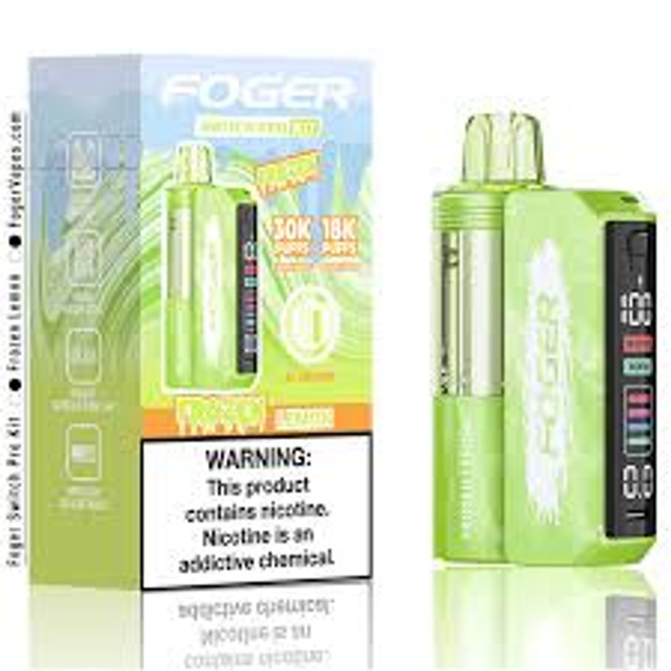 FOGER Switch Pro Kit 30K Puff Frozen Lemon Chill flavor pod vape.