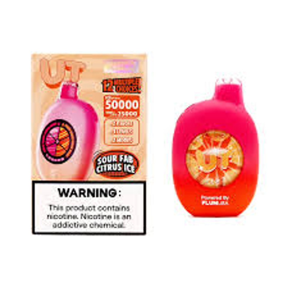 FLUM UT Sour Fab Citrus Ice with tangy citrus and cool icy finish.