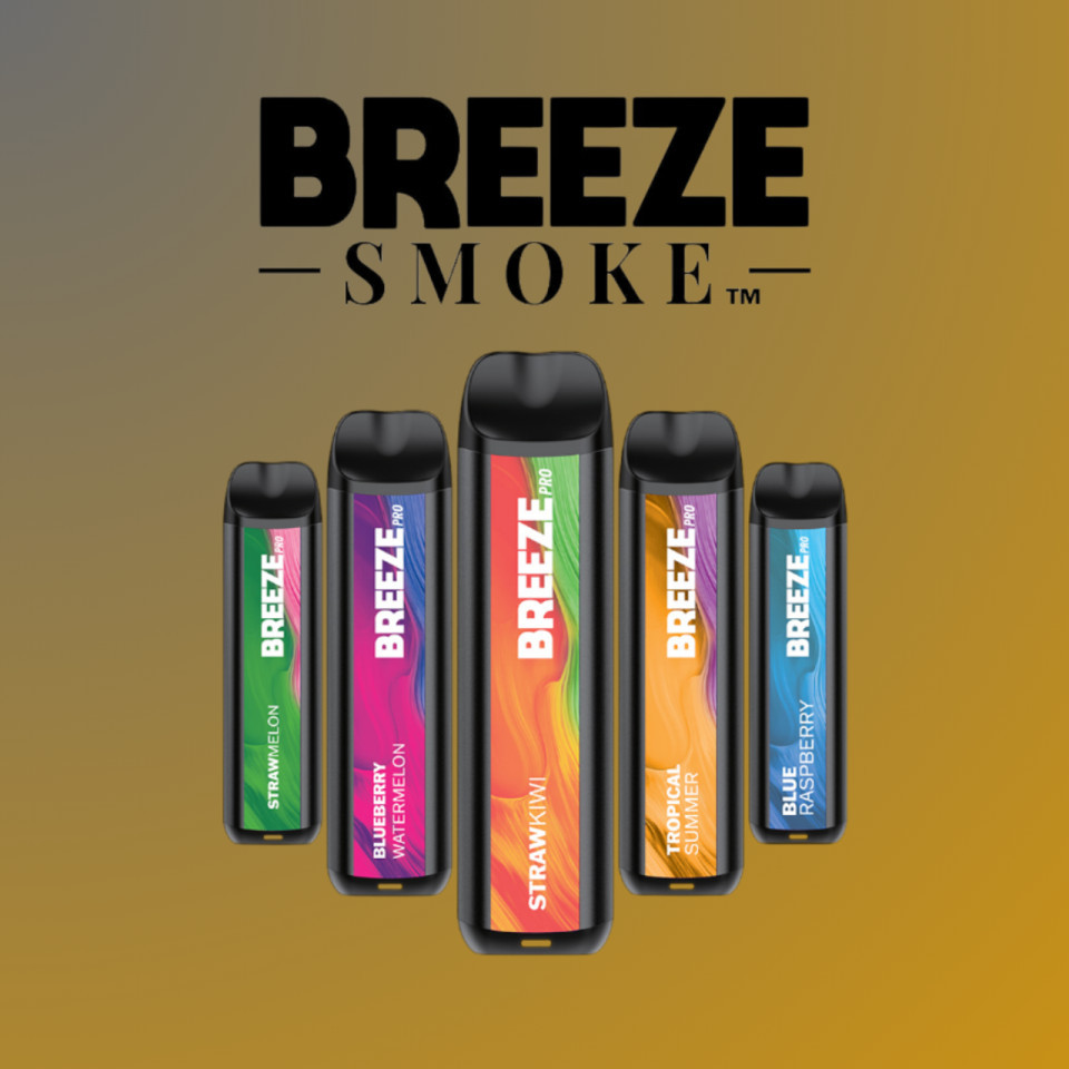 Breeze Smoke Pro 2000 6ml 5% nicotine disposable vape.