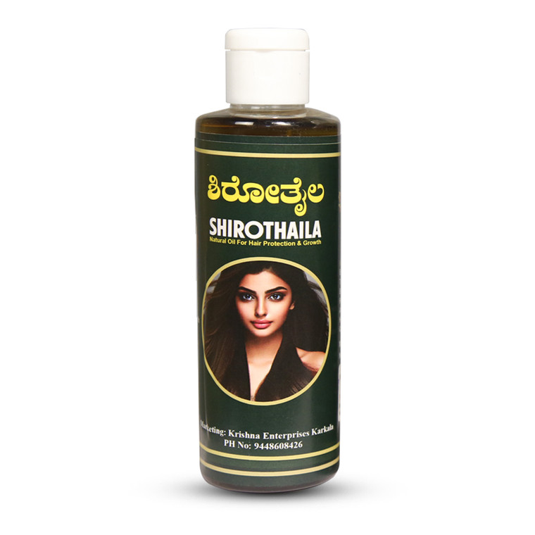 Shirothaila Ayurvedic Hair Oil for hair growth, dandruff control, and scalp nourishment