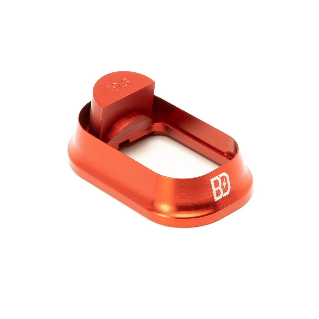 BD Magwell in Red for Glock 17