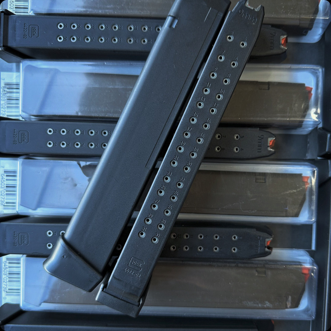 Glock 33 round mag -9mm-Black 