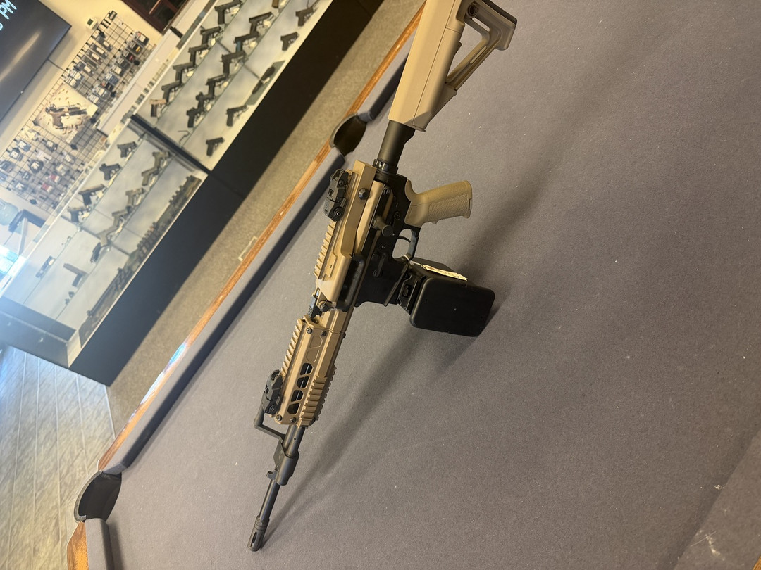 BELT FED UPPER BISHOP DEFENSE AR15 WITH FRT