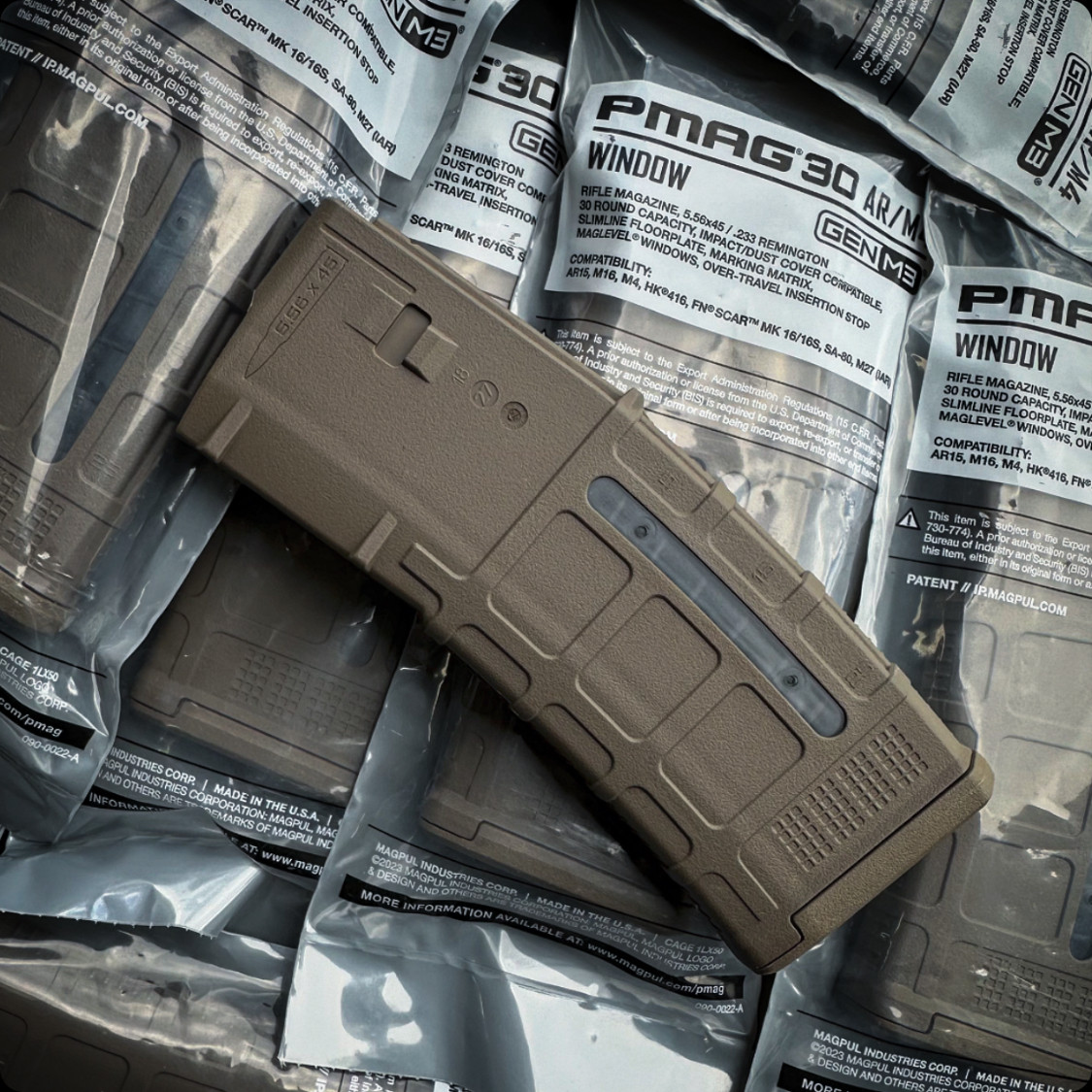 Magpul - Gen3 - FDE with Window- 556 magazine