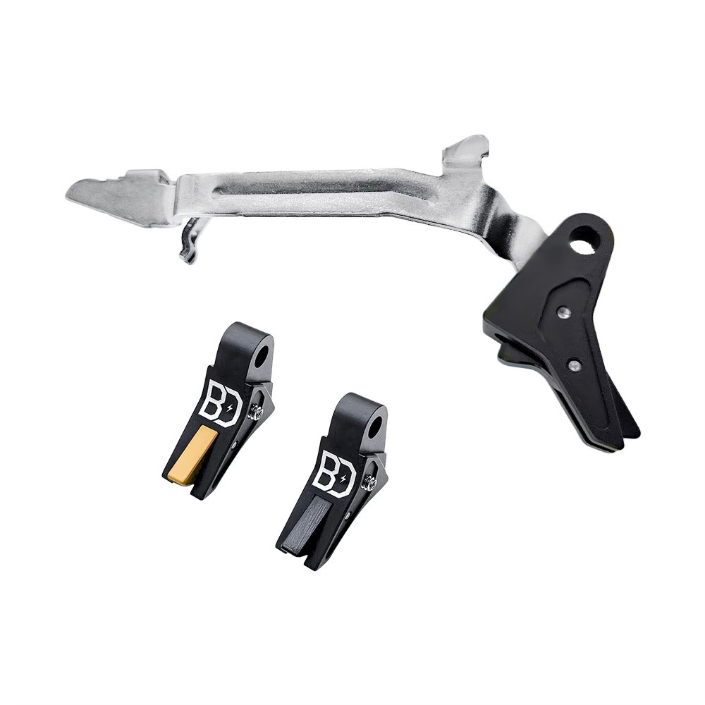 BD Flat Face Trigger for Glock — With Bar