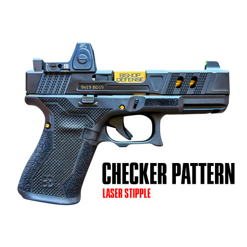 Custom Laser Stipple - Checker Pattern Custom Laser Stipple - Checker Pattern