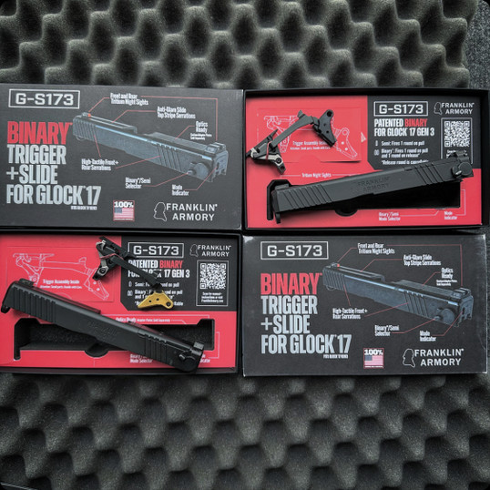 FRANKLIN ARMORY - BINARY TRIGGER - SLIDE FOR GLOCK 17 - GEN3