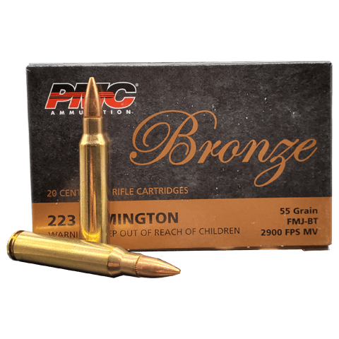 PMC Bronze .223 - 55grain - FMJ-BT -2900 FPS