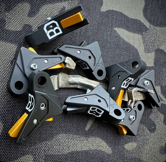 BD Flat Face Trigger for Glock — With Bar