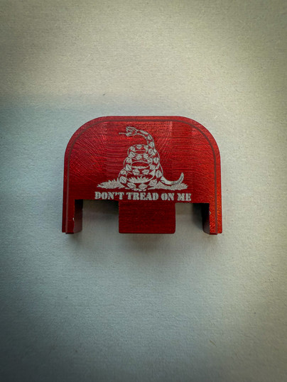 Don't Tread On Me Backplate Red