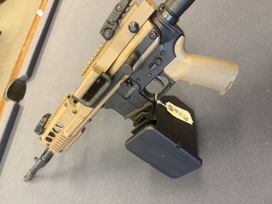 BELT FED UPPER BISHOP DEFENSE AR15 WITH FRT