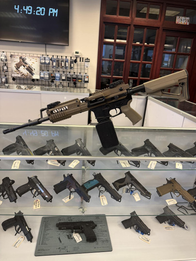 BELT FED UPPER BISHOP DEFENSE AR15 WITH FRT