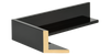 Black High Gloss Floater Frame for 2" deep Canvas or Cradled Panel-Sunbelt Manufacturing | Silk Screen Printing, Custom Canvas & Artist Supply