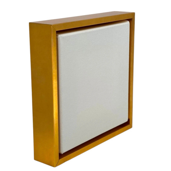 This Gold Floater Frame for 1.5" Deep Art Canvas features a modern metallic finish, seamless design, and gallery-worthy style—perfect for elevating artwork, photography, and premium wall displays.