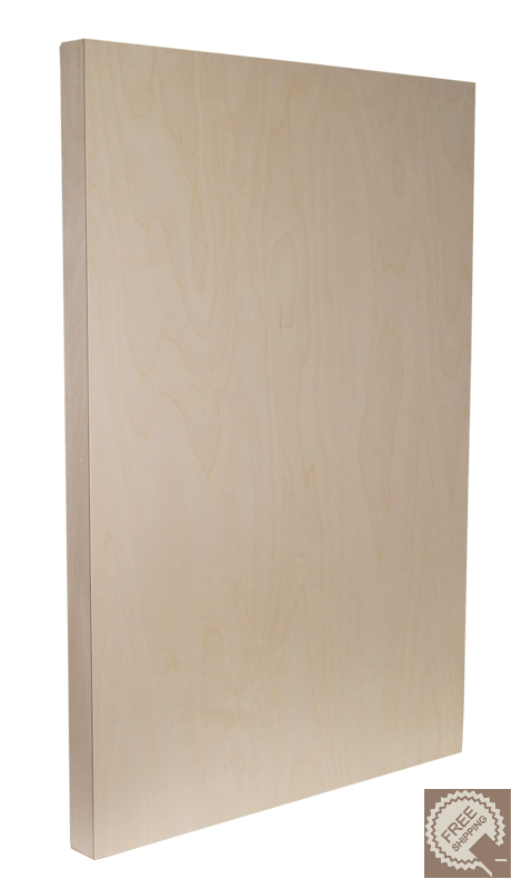 Extra Large Birch Cradled Panel, 2" deep - Sunbelt Mfg. Co.