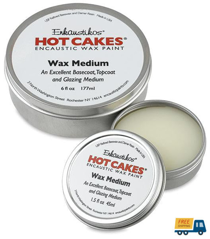 Enkaustikos Hot Cakes Wax Medium 6 Oz-Sunbelt Manufacturing | Silk Screen Printing, Custom Canvas & Artist Supply