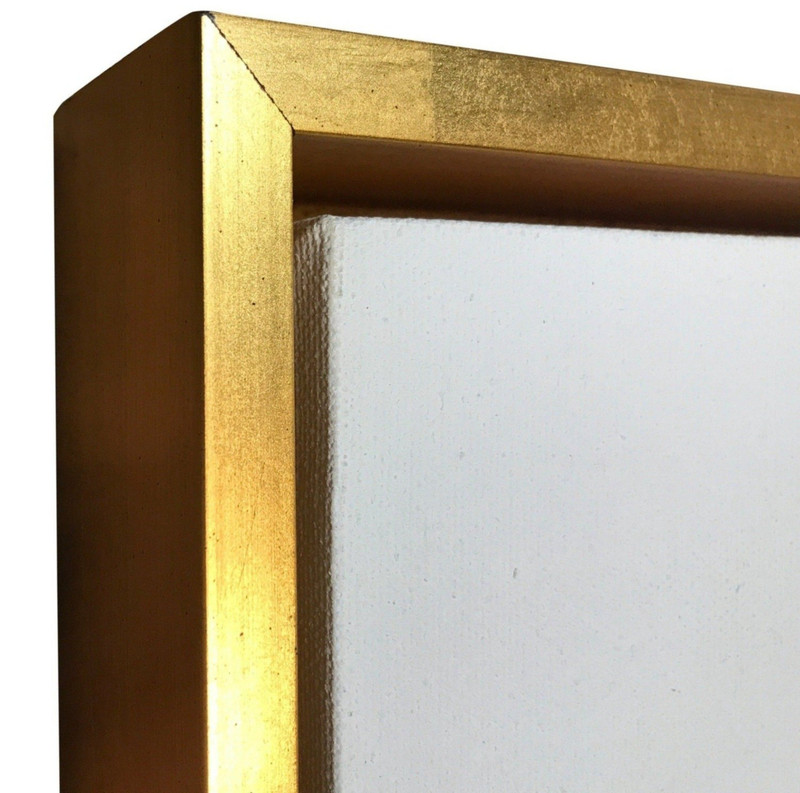 Gold Floater Frame for 1.5" Deep Art Canvas-Sunbelt Manufacturing | Silk Screen Printing, Custom Canvas & Artist Supply