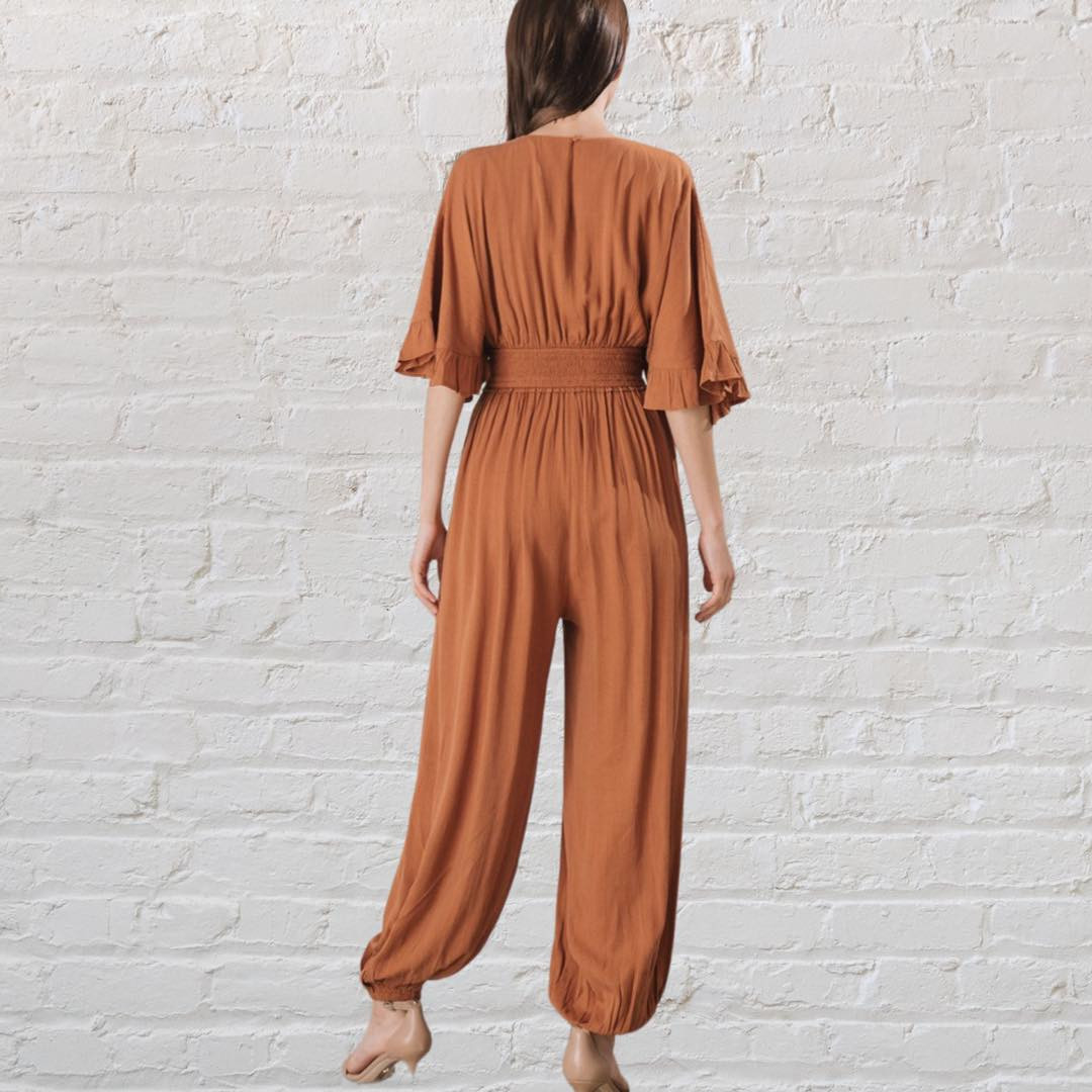 Burnt Orange Jumpsuit