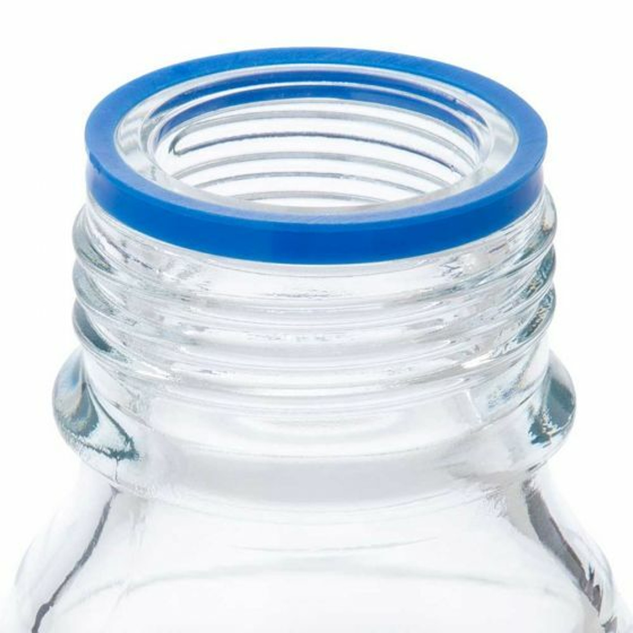 Globe Glass™ 500mL Clear Wide Mouth Reagent Storage Bottle with GL80  Polypropylene Cap and Drip Ring, 10/CS