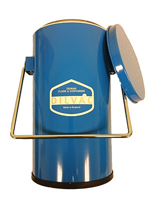 SCILOGEX DILVAC Blue Metal Cased Dewar Flasks