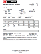 nist traceable calibration report