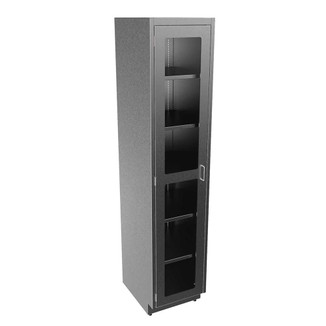 tall stainless steel glass door cabinet SFC8418-GD-LH