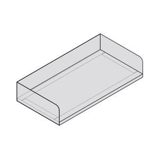 Stainless Steel Wraparound Shelf, 48" x 12"