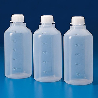 Globe Scientific 500 ml Narrow Neck Round Bottles