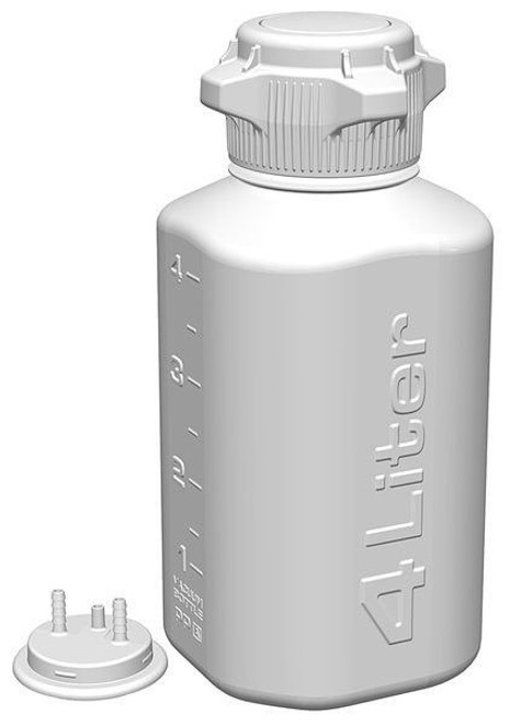 Foxx Life Sciences  4L PP HD Plastic Vacuum Bottle, 165-4202-OEM