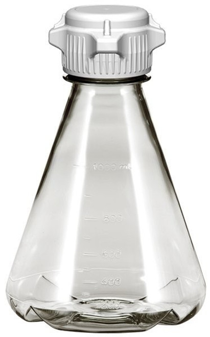 Foxx Life Sciences 1 Liter Baffled Erlenmeyer Polycarbonate Flask with 53mm Cap 248-4231-OEM