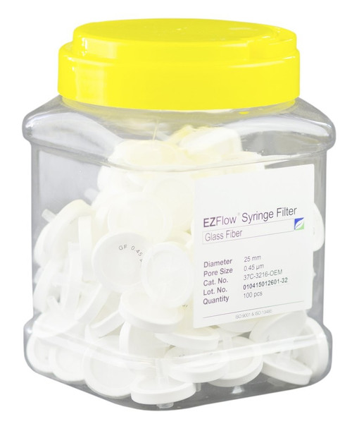 EZFlow Syringe Filter, 0.45um Glass Fiber, 13mm, 37C-3116-OEM