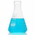 globe glass erlenmeyer flask