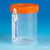 Globe Scientific Leak Resistant Containers with Patient ID Label, Orange, 120mL