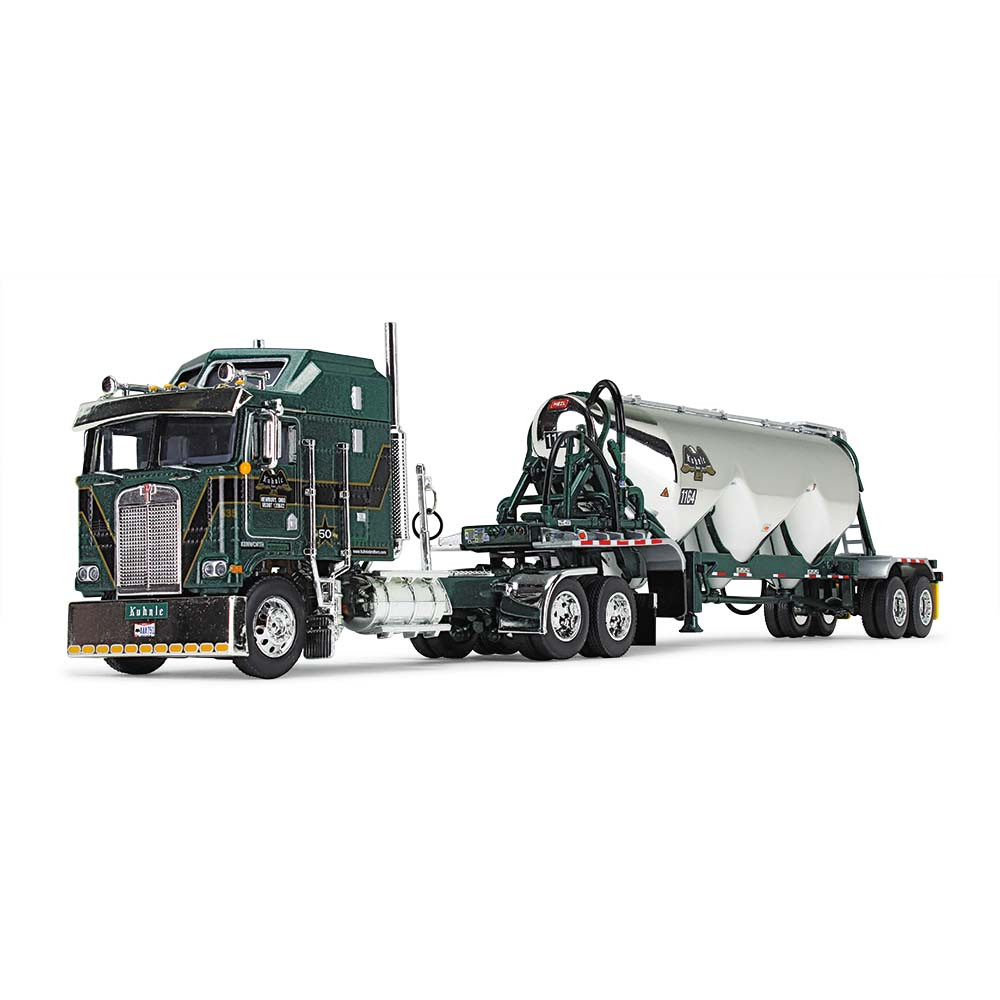 69-1617: Big Rigs #11: Kuhnle Brothers
1/64 scale Kenworth® K100 COE Aerodyne Sleeper with Heil® 3-Drop Pneumatic Tanker Trailer